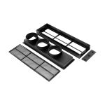 The plenum is held on with a quick release catch